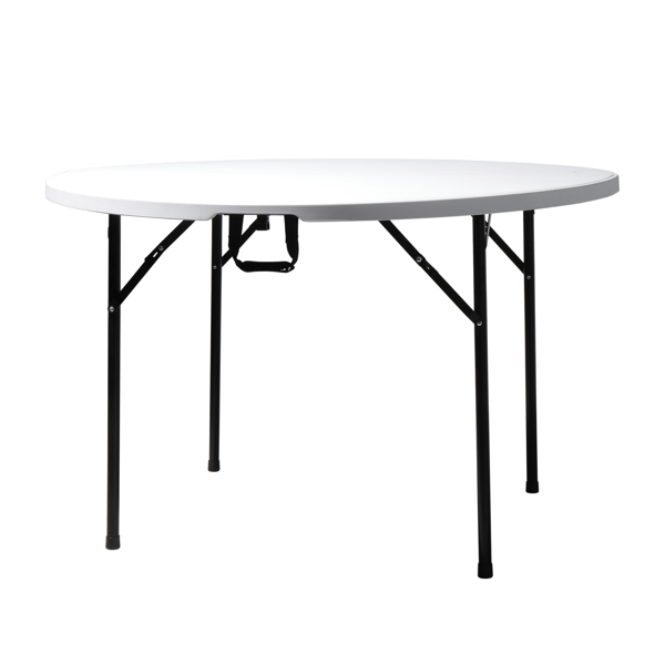 【Replace 94515737】48inch Round Folding Table Outdoor Folding Utility Table White