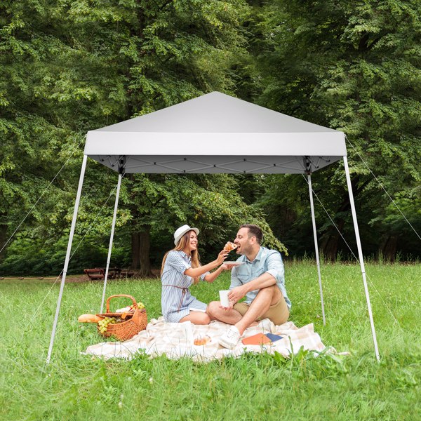 2.4 x 2.4m Portable Home Use Waterproof Folding Tent White