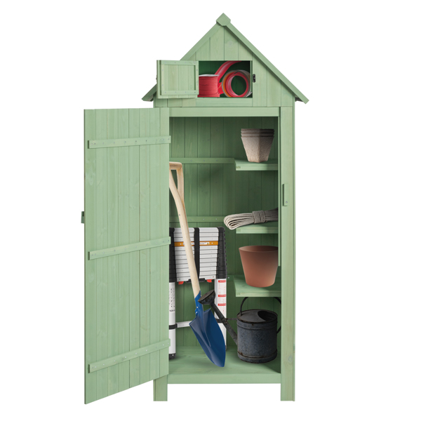 Fir wood Arrow Shed with Single Door Wooden Garden Shed Wooden Lockers 