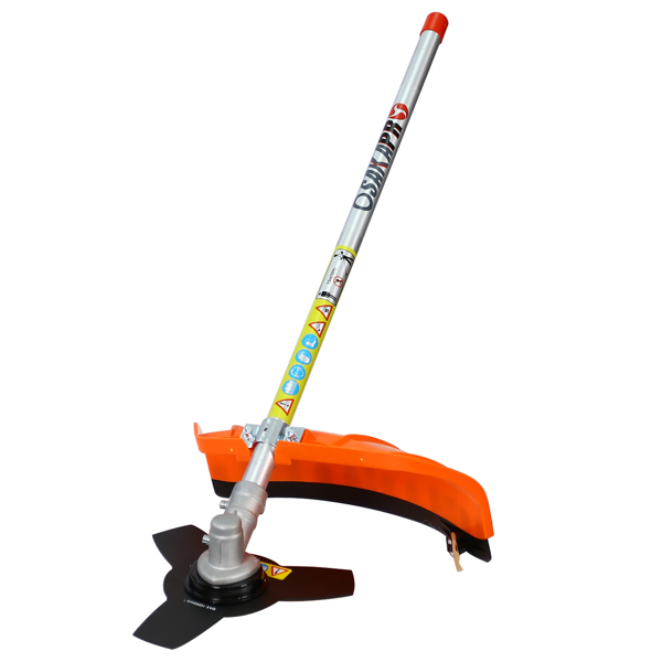 52cc Weed Wacker Gas Powered,6 in 1 Multifunction, String Trimmer, 8 inch Weed Wacker Attachments Heads,10" Metal 3/4/80T Blade,Rubber Handle , Shoulder & Strap Included, EPA Compliant