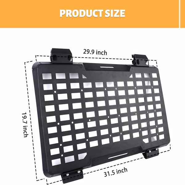 Rear Window Molle Panel Modular Storage Panel System Rear Window Protective Decoration , Right side