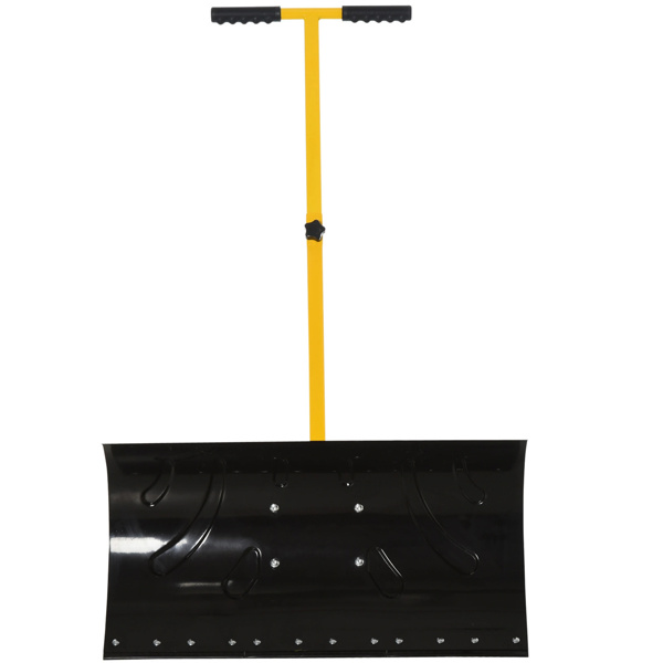 29"  Blade Rolling Snow Shovel Rolling Pusher  Yellow