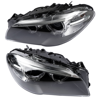 Pair Xenon HID Headlamp Headlight for BMW 2014-2017 BMW 5 Series F10/F18 63117343905 63117343906