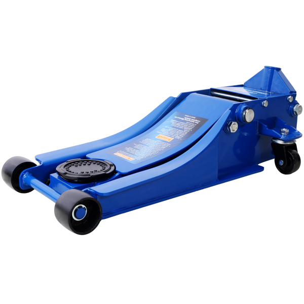 Low Profile Hydraulic Trolley Service/Floor Jack, 4 Ton (8000 lbs) Capacity, Lifting Range 2.5"-20",blue