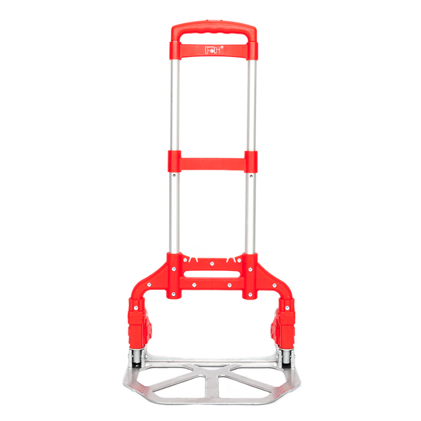 Portable Foldable Telescopic Trolley Trolley Luggage Trolley Red