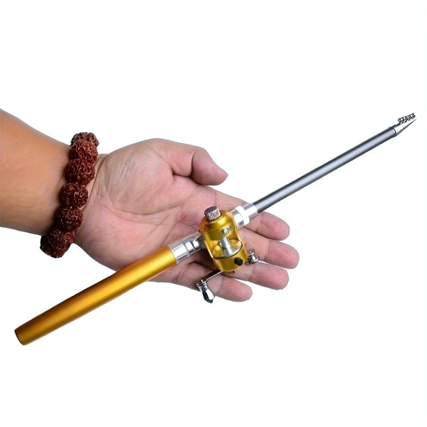 2 Set Pocket-Sized Pen Style Fishing Rod - Compact, Portable, and Ultra-Lightweight for Ice Raft, Bridge, and Travel Fishing - Perfect Gift for Fishing Enthusiasts and Beginners(Maybe YunExpress Logis