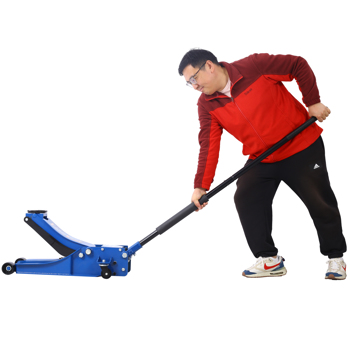 Low Profile Hydraulic Trolley Service/Floor Jack, 4 Ton (8000 lbs) Capacity, Lifting Range 2.5\\"-20\\",blue