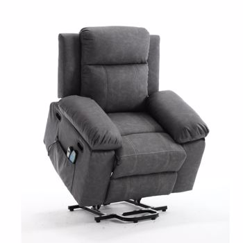 21\\"seat width,large size Electric Power Lift Recliner Chair Sofa for Elderly, 8 point vibration Massage and lumber heat, Remote Control, Side Pockets and Cup Holders, cozy