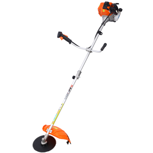 52cc Weed Wacker Gas Powered,6 in 1 Multifunction, String Trimmer, 8 inch Weed Wacker Attachments Heads,10" Metal 3/4/80T Blade,Rubber Handle , Shoulder & Strap Included, EPA Compliant