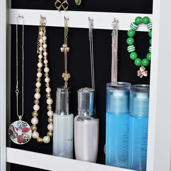 Full Length Mirror 360° Swivel Jewelry Cabinet