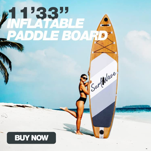 Inflatable Stand Up Paddle Board 11'x34"x6" With Accessories