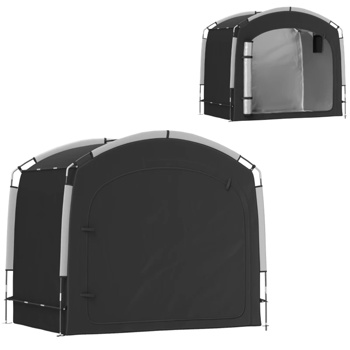  Black Bike Storage Shed Tent for 3-4 Bicycles