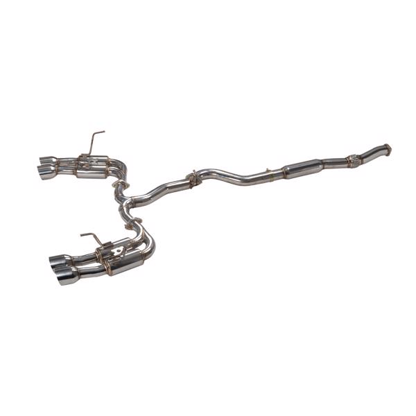 Exhaust Header for Subaru WRX / STI 2015+ R400 Gemini Quad Tips Exhaust MT001136(Ban the sale of Amazon)(No support for returns without reason)