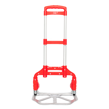 Portable Foldable Telescopic Trolley Trolley Luggage Trolley Red