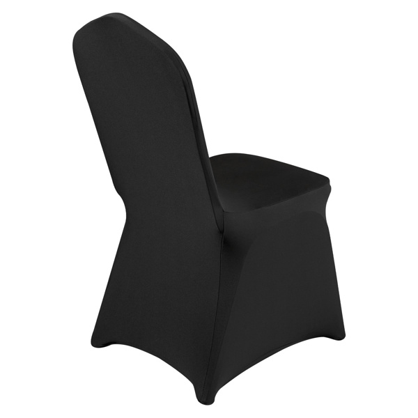 Stretch Spandex Folding Chair Covers, Universal Fitted Chair Cover, Removable Washable Protective Slipcovers, for Wedding, Holiday, Banquet, Party, Celebration, Dining (20PCS Black)