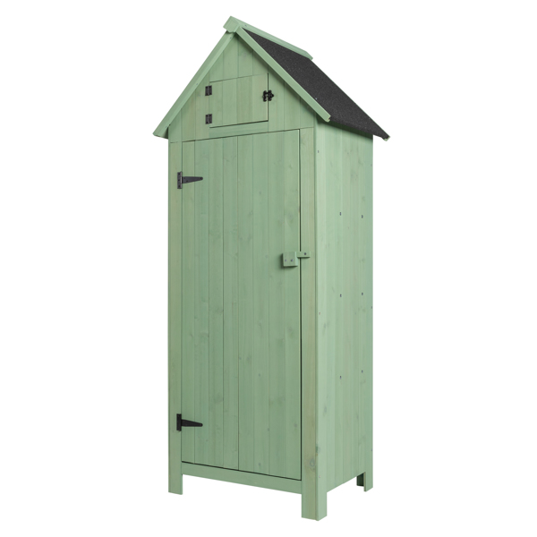 Fir wood Arrow Shed with Single Door Wooden Garden Shed Wooden Lockers 