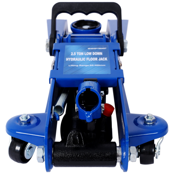 2.5 Ton Low Profile, Heavy-Duty Steel Racing Floor Jack with Single Piston Lift Pump, Lifting Range 3.5"-14.50"