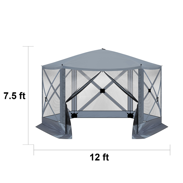 12' x 12' Outdoor pop-up camping canopy