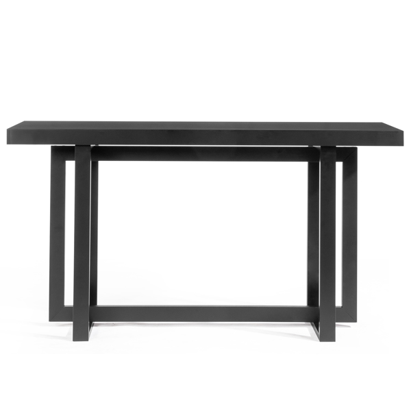 Modern Wood Entryway Console Table Sofa Table, Long Entryway Table for Hallway Living Room Foyer Corridor Bedroom, Black