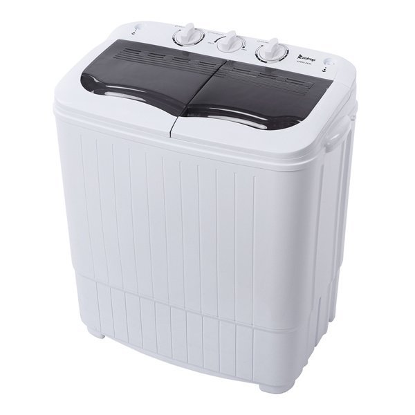 ZOKOP XPB35-188S 14.3(7.7 6.6)lbs Semi-automatic Gray Cover Washing Machine