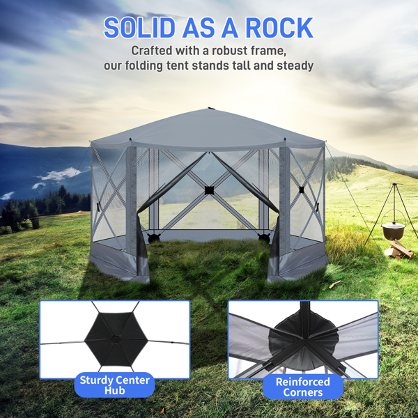 12' x 12' Outdoor pop-up camping canopy