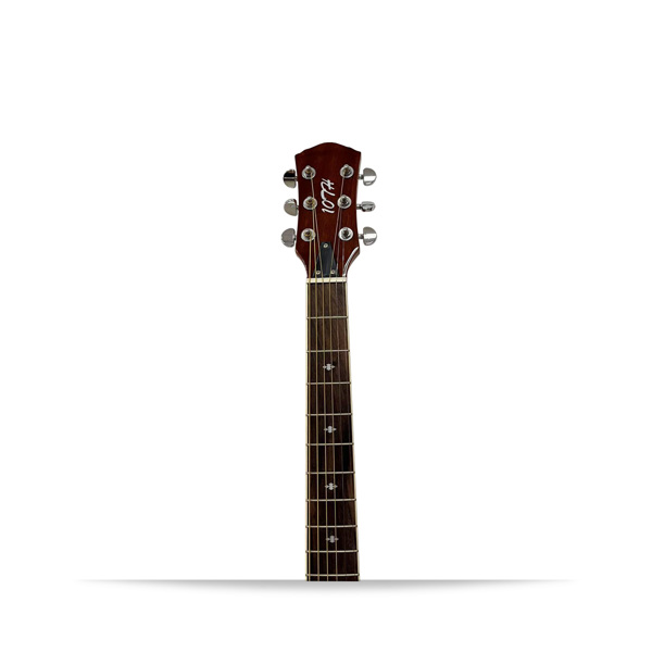 Beginner metal resonator guitar, full-size circular neck traditional resonator, built-in preamplifier