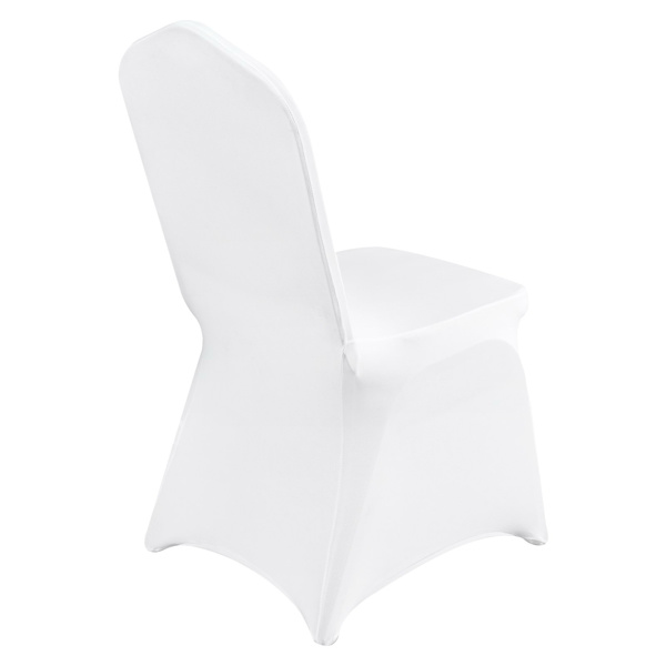 Stretch Spandex Folding Chair Covers, Universal Fitted Chair Cover, Removable Washable Protective Slipcovers, for Wedding, Holiday, Banquet, Party, Celebration, Dining (20PCS White)