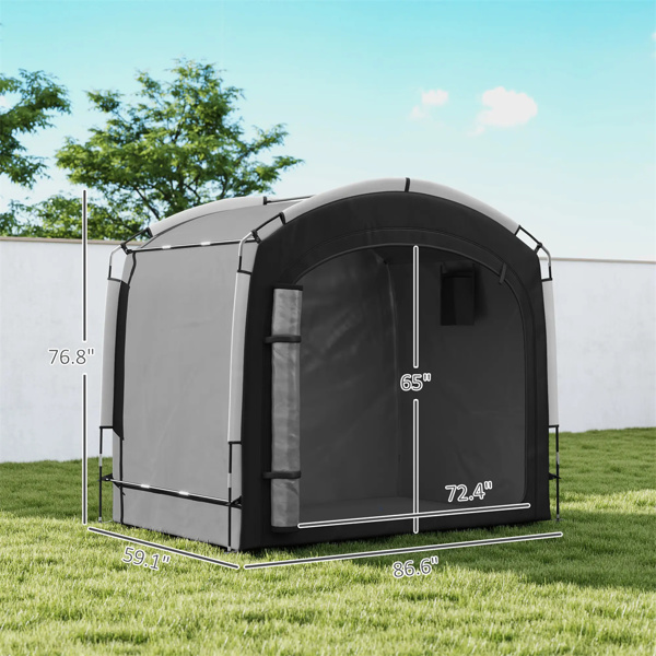  Black Bike Storage Shed Tent for 3-4 Bicycles