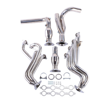 GMC/CHEVY GMT800 V8 ENGINE TRUCK/SUV STAINLESS MANIFOLD HEADER+Y-PIPE+GASKET MT001003(Ban the sale of Amazon)(No support for returns without reason)