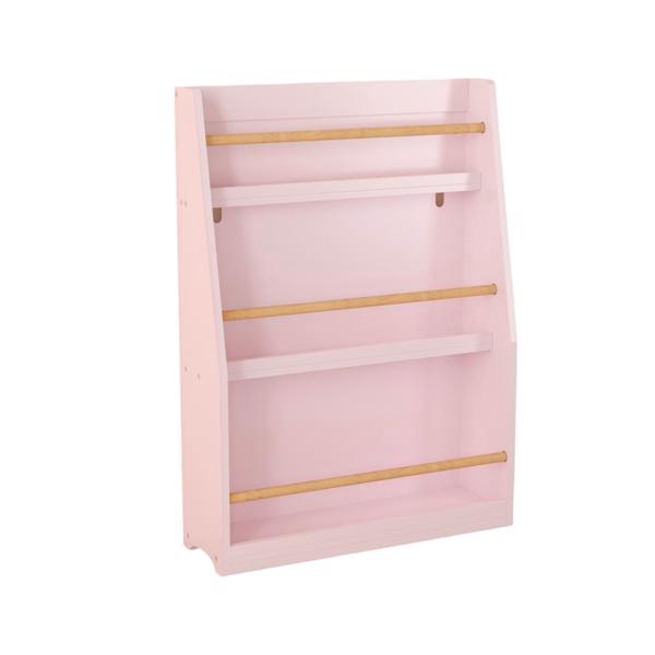 3 Tier Kids Book Shelf,Kids Book Rack, Helps Keep Bedrooms, Playrooms, and Classrooms Organized,Pink