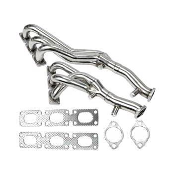 Exhaust Header for BMW E46 E39 Z4 01-06 2.5L 2.8L 3.0L L6 MT001122(Ban the sale of Amazon)(No support for returns without reason)