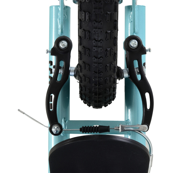   youth scooter is equipped  Dual Brakes  - Blue