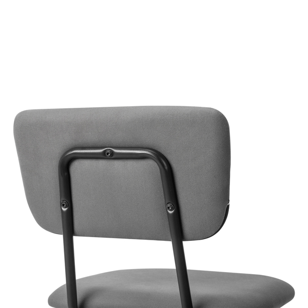 Set of 4 Modern Padded Dining Chairs for Kitchen Bar Office Chair, Grey