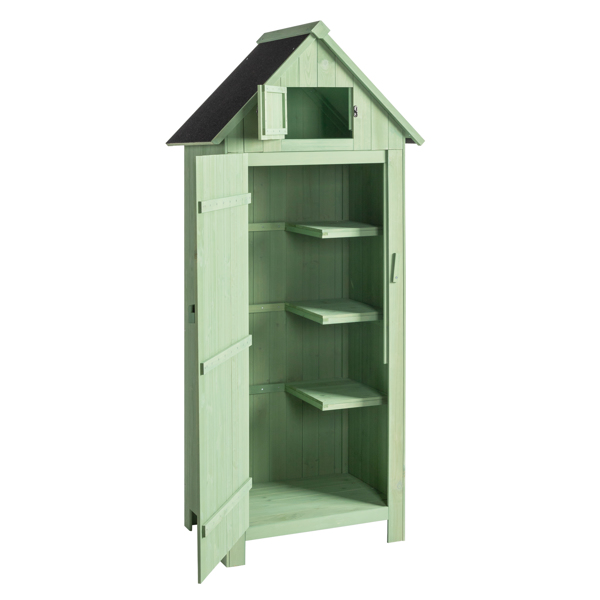 Fir wood Arrow Shed with Single Door Wooden Garden Shed Wooden Lockers 