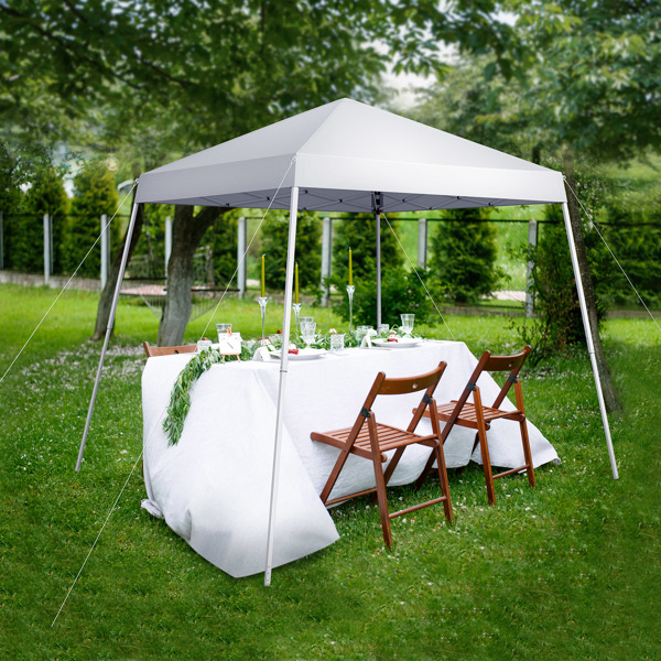 2.4 x 2.4m Portable Home Use Waterproof Folding Tent White