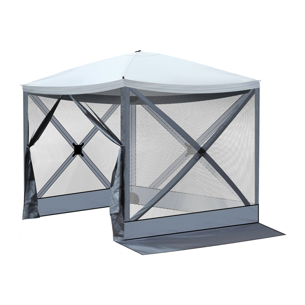  6.8' x 7.2' Outdoor pop-up camping canopy