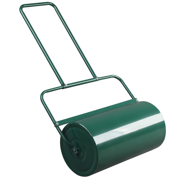 Oshion 24in Lawn Roller Iron Cylindrical Garden North America Black（same as 90673505）