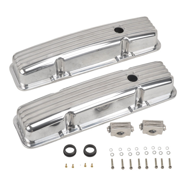 Valve Cover Polished, small Chevy 58-86 short MT039014 (Ban sale on  Amazon) (No support for unconditional return)