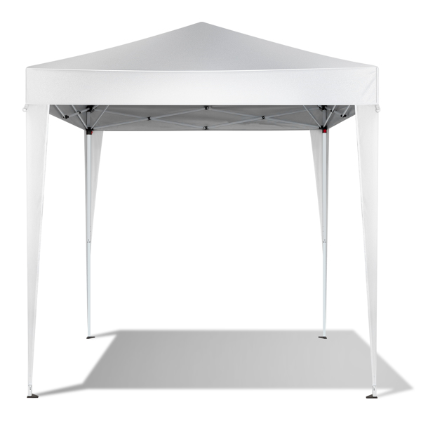 6.5x6.5ft Pop Up Canopy Tent, Outdoor Tent Canopy Foldable Portable Canopies for Camping, Patio, Easy Up Gazebo Canopy with Carry Bag, White