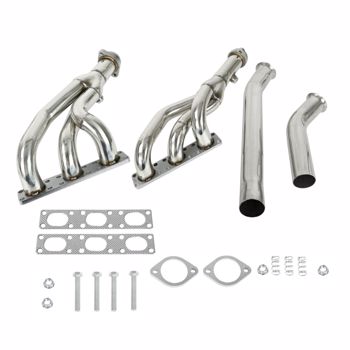 Exhaust Manifold Headers FITS BMW E46 E39 Z3 2.5L 2.8L 3.0L L6 MT001147 (No support for returns without reason)（Amazon prohibits sales）