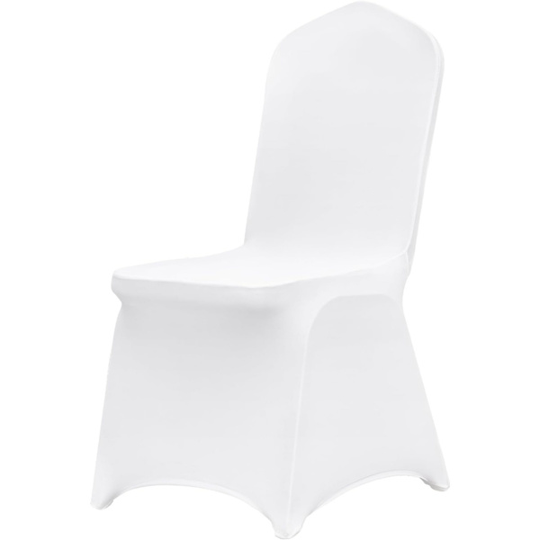 Stretch Spandex Folding Chair Covers, Universal Fitted Chair Cover, Removable Washable Protective Slipcovers, for Wedding, Holiday, Banquet, Party, Celebration, Dining (30PCS White)