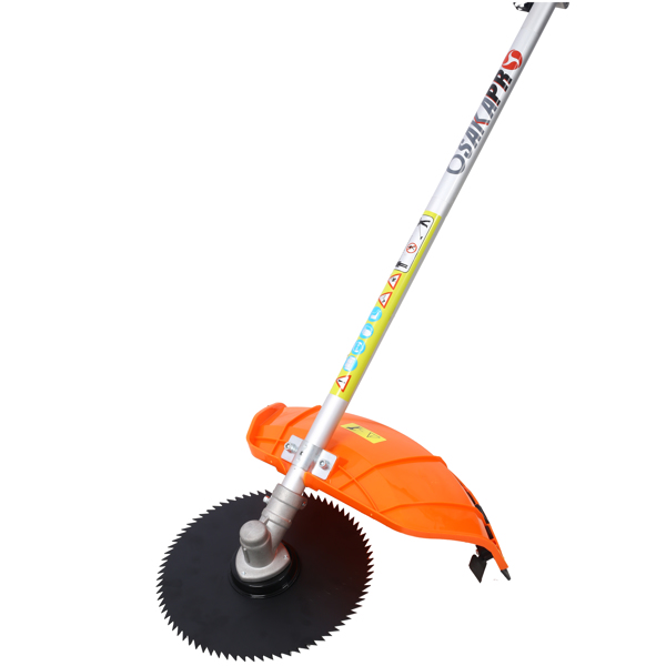 52cc Weed Wacker Gas Powered,6 in 1 Multifunction, String Trimmer, 8 inch Weed Wacker Attachments Heads,10" Metal 3/4/80T Blade,Rubber Handle , Shoulder & Strap Included, EPA Compliant