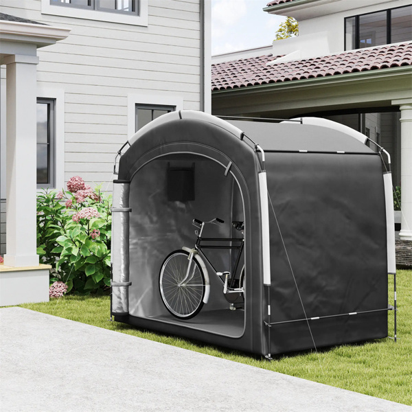  Black Bike Storage Shed Tent for 3-4 Bicycles