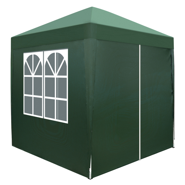 2 x 2m Two Doors & Two Windows Practical Waterproof Right-Angle Folding Tent Green