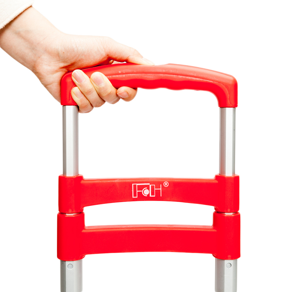 Portable Foldable Telescopic Trolley Trolley Luggage Trolley Red