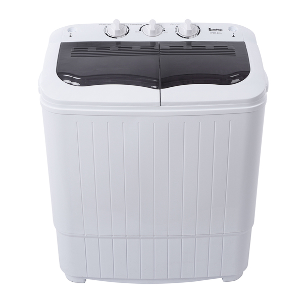 ZOKOP XPB35-188S 14.3(7.7 6.6)lbs Semi-automatic Gray Cover Washing Machine