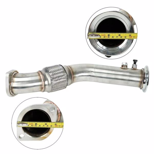 Exhaust Downpipe for BMW 535D 335D E90 E91 E92 E60 E61 Diesel M57 Turbo MT001116(Ban the sale of Amazon)(No support for returns without reason)