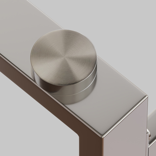 51英寸现代极简主义矩形玻璃餐桌，适用于4-6人，带0.31英寸钢化玻璃桌面和银铬金属腿，会议桌，休闲桌，电脑桌，聚会桌，写字台，适用于厨房，餐厅，客厅，聚会等（0损坏）-8