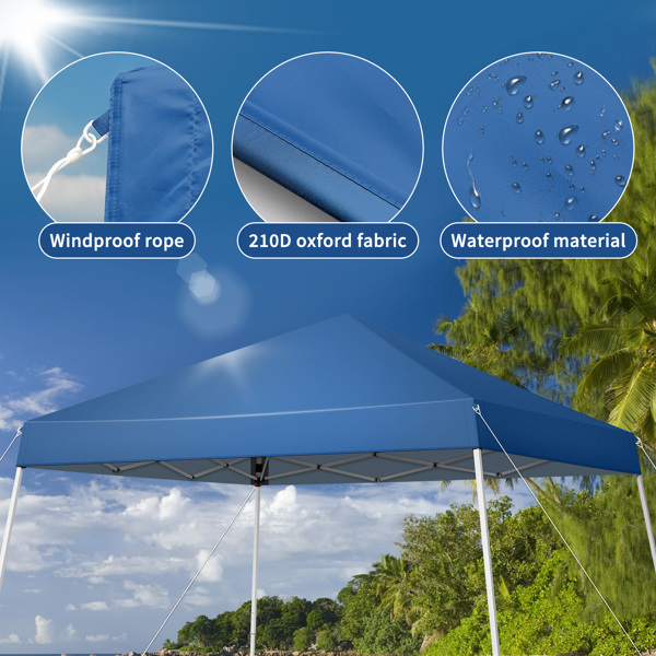 3 x 3M Portable Home Use Waterproof Folding Tent Blue