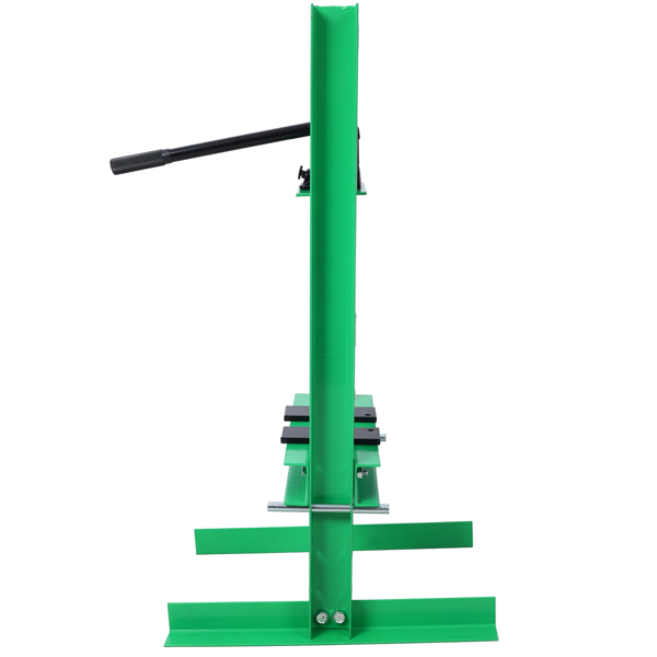 6 Ton Hydraulic Press, Benchtop Hydraulic Shop Press, H-Frame Garage Floor Press with Press Plates, Adjustable Working Table Height, Green